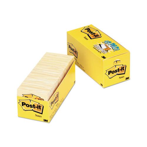 Original Pads In Canary Yellow, Cabinet Pack, 3 X 3, 90-sheet, 18-pack