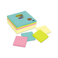 Note Pads Office Pack, 3 X 3, Canary-miami, 90-pad, 24 Pads-pack
