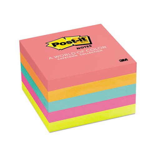 Original Pads In Cape Town Colors, 3 X 3, 100-sheet, 5-pack