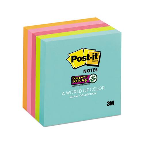 Pads In Miami Colors, 3 X 3, 90-pad, 5 Pads-pack
