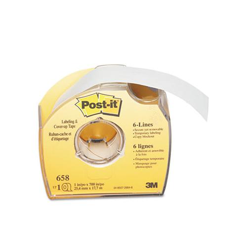 Labeling & Cover-up Tape, Non-refillable, 1" X 700" Roll