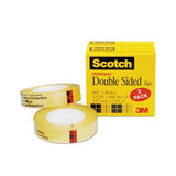 Double-sided Tape, 1" Core, 0.5" X 75 Ft, Clear, 2-pack