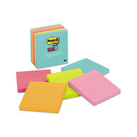 Pads In Miami Colors, Lined, 4 X 4, 90-pad, 6 Pads-pack