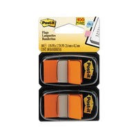 Standard Page Flags In Dispenser, Orange, 100 Flags-dispenser