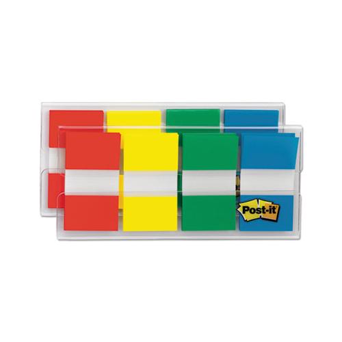 Page Flags In Portable Dispenser, Assorted Primary, 160 Flags-dispenser