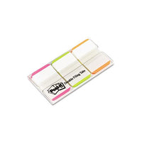 1" Tabs, 1-5-cut Tabs, Lined, Assorted Brights, 1" Wide, 66-pack