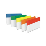 2" And 3" Tabs, 1-5-cut Tabs, Assorted Primary Colors, 2" Wide, 30-pack
