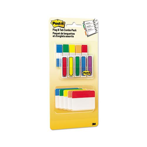 Flags And Tabs Combo Pack, Assorted Primary Colors, 230-pack