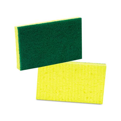 Medium-duty Scrubbing Sponge, 3.6 X 6.1, Yellow-green, 20-carton