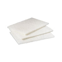 Light Duty Cleansing Pad, 6" X 9", White, 20-pack, 3 Packs-carton