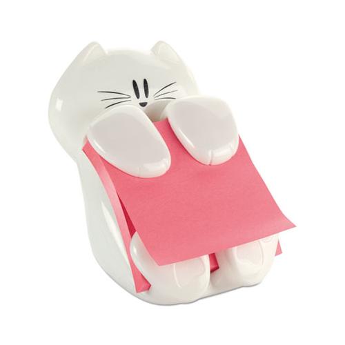 Pop-up Note Dispenser Cat Shape, 3 X 3, White