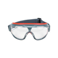 Gogglegear 500series Safety Goggles, Antifog, Red-black Frame, Clear Lens,10-ctn