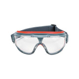 Gogglegear 500series Safety Goggles, Antifog, Red-black Frame, Clear Lens,10-ctn