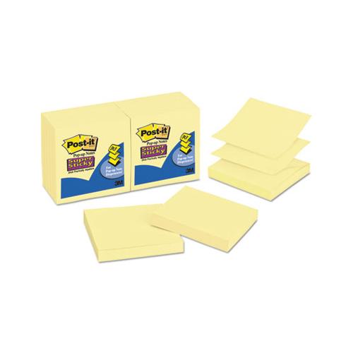 Pop-up 3 X 3 Note Refill, Canary Yellow, 90 Notes-pad, 12 Pads-pack