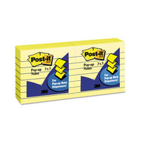 Original Canary Yellow Pop-up Refill, Lined, 3 X 3, 100-sheet, 6-pack