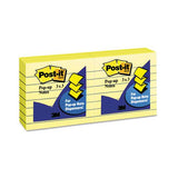 Original Canary Yellow Pop-up Refill, Lined, 3 X 3, 100-sheet, 6-pack