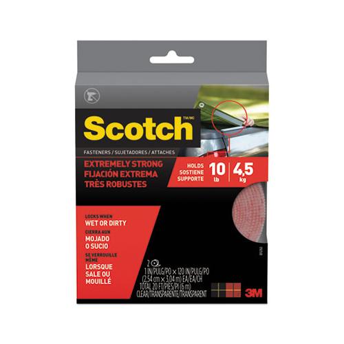Extreme Fasteners, 1" X 10 Ft, Clear, 2-pack