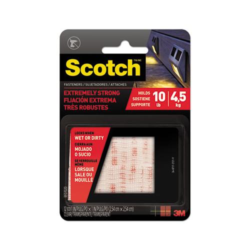 Extreme Fasteners, 1" X 1", White, 6-pack