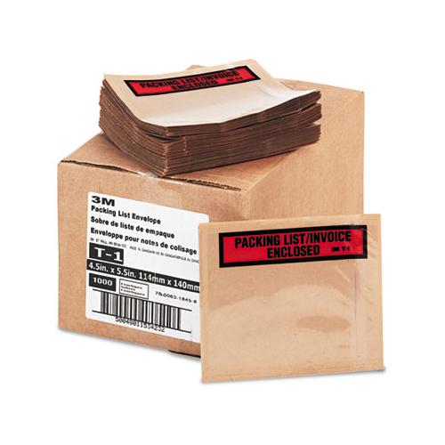 Top Print Self-adhesive Packing List Envelope, 4.5 X 5.5, Clear, 1,000-box
