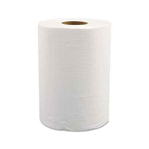 Morsoft Universal Roll Towels, 8" X 350 Ft, White, 12 Rolls-carton