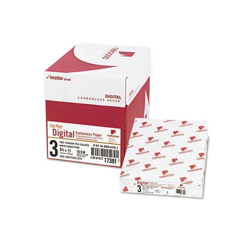 Fast Pack Carbonless 3-part Paper, 8.5 X 11, White-canary-pink, 500 Sheets-ream, 5 Reams-carton
