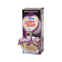 Liquid Coffee Creamer, Italian Sweet Creme, 0.38 Oz Mini Cups, 50-box, 4 Boxes-carton, 200 Total-carton