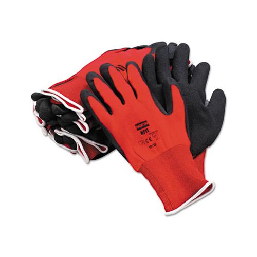 Northflex Red Foamed Pvc Gloves, Red-black, Size 10-xl, 12 Pairs