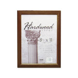 Solid Oak Hardwood Frame, 8-1-2 X 11, Walnut Finish