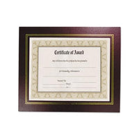 Leatherette Document Frame, 8-1-2 X 11, Burgundy, Pack Of Two