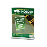 Acrylic Sign Holder, 8 1-2 X 11, Clear