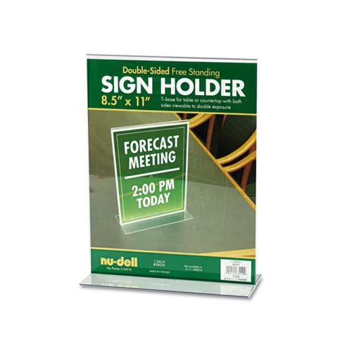 Acrylic Sign Holder, 8 1-2 X 11, Clear