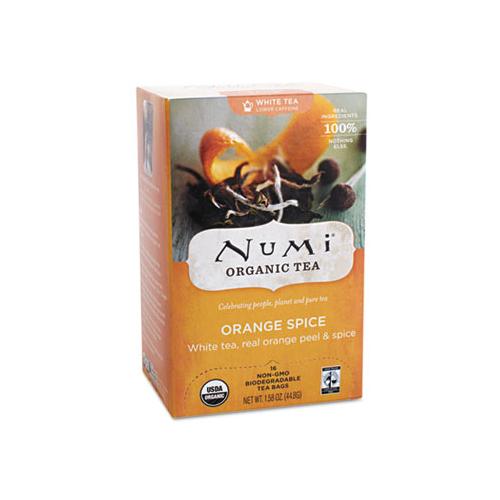 Organic Teas And Teasans, 1.58 Oz, White Orange Spice, 16-box