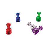 Push Pin Magnets, Assorted Translucent, 3-4" X 3-8", 10 Per Pack