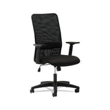 Mesh High-back Chair, Supports Up To 225 Lbs., Black Seat-black Back, Black Base