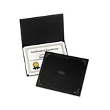Certificate Holder, 11 1-4 X 8 3-4, Black, 5-pack