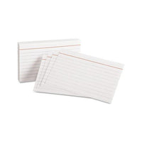 Ruled Index Cards, 3 X 5, White, 100-pack