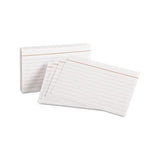 Ruled Index Cards, 3 X 5, White, 100-pack