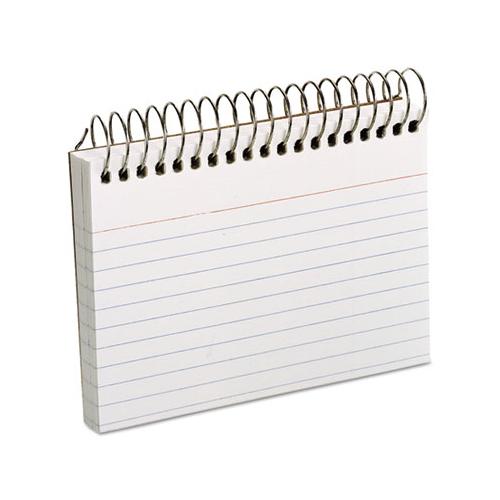 Spiral Index Cards, 3 X 5, 50 Cards, White