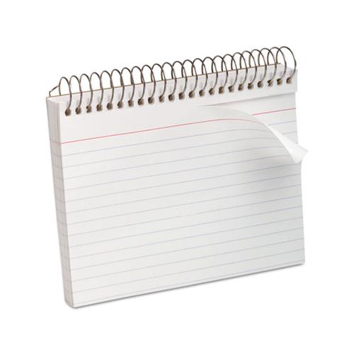 Spiral Index Cards, 4 X 6, 50 Cards, White