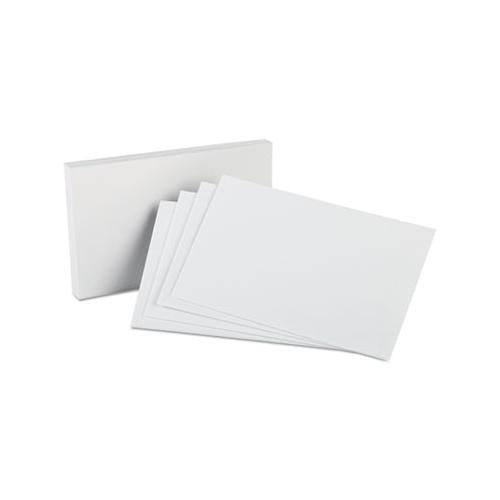 Unruled Index Cards, 5 X 8, White, 100-pack