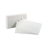 Ruled Index Cards, 5 X 8, White, 100-pack