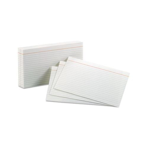 Ruled Index Cards, 5 X 8, White, 100-pack