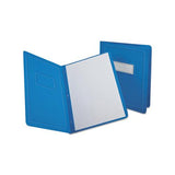 Report Cover, 3 Fasteners, Panel And Border Cover, Letter, Light Blue, 25-box