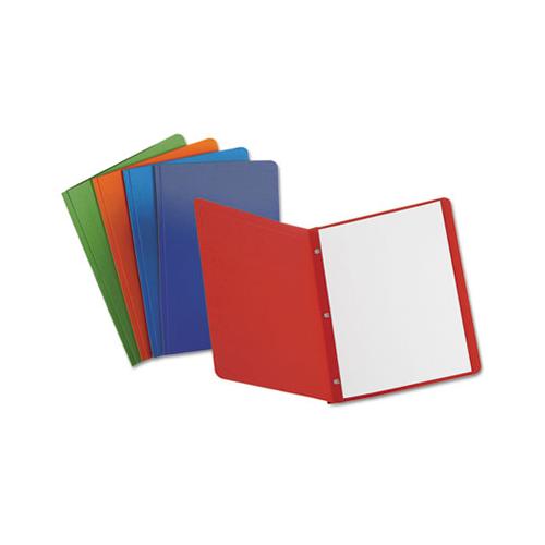 Report Cover, 3 Fasteners, Panel And Border Cover, Assorted Colors, 25-box