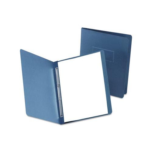 Paper Report Cover, Large 2 Prong Fastener, Letter, 3" Capacity, Dk Blue, 25-box