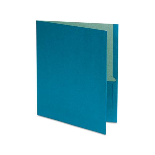 Earthwise By Oxford 100% Recycled Paper Twin-pocket Portfolio, Blue