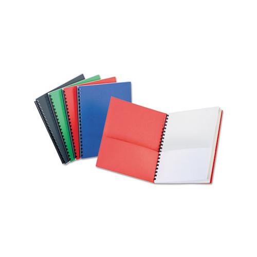 Eight-pocket Organizer, Embossed Leather Grain, Assorted Colors W-white Pockets