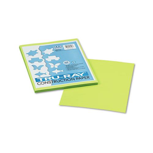 Tru-ray Construction Paper, 76lb, 9 X 12, Brilliant Lime, 50-pack