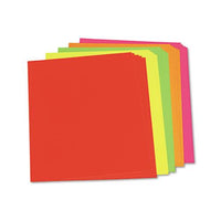 Neon Color Poster Board, 28 X 22, Green-orange-pink-red-yellow, 25-carton