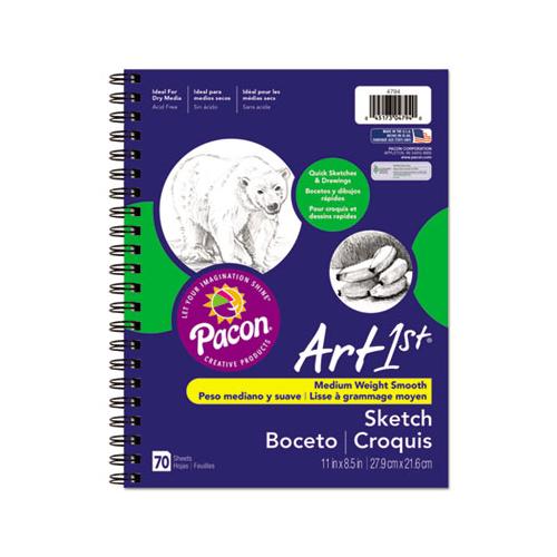 Art1st Sketch Diary, 60 Lb, 11 X 8.5, White, 70 Sheets